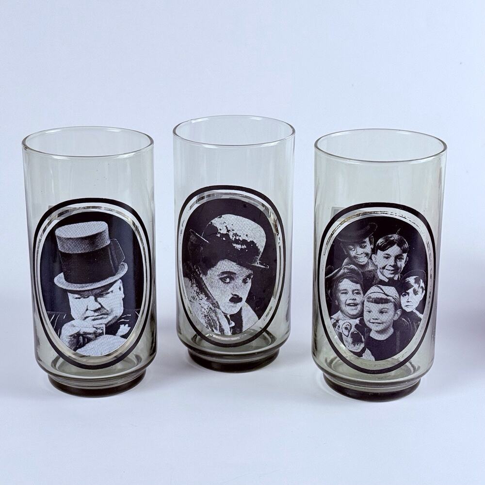 1979 ARBY’S Collector Series Movie Star Glasses Set Designs Vintage